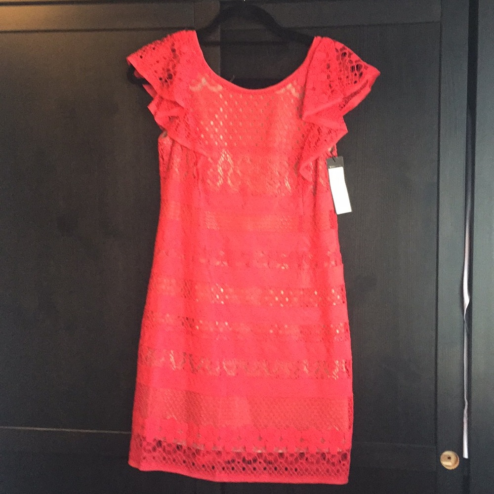 BCBG red cocktail dress